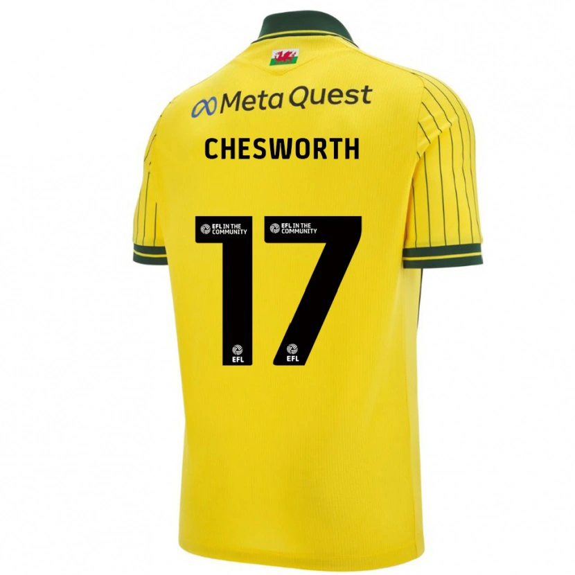 Danxen Herren Samuel Chesworth #17 Gelb Grün Auswärtstrikot Trikot 2025/26 T-Shirt Österreich