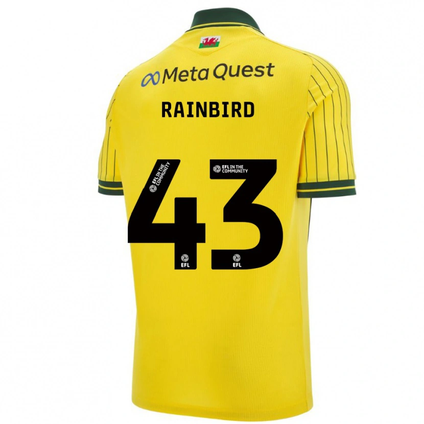 Danxen Herren James Rainbird #43 Gelb Grün Auswärtstrikot Trikot 2025/26 T-Shirt Österreich