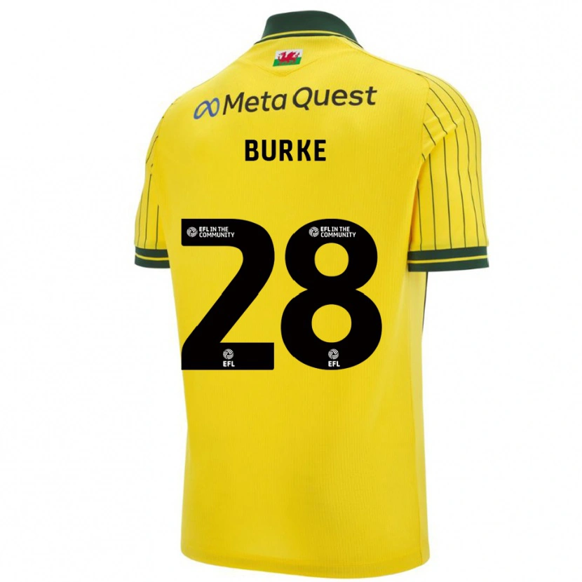 Danxen Herren Leah Burke #28 Gelb Grün Auswärtstrikot Trikot 2025/26 T-Shirt Österreich