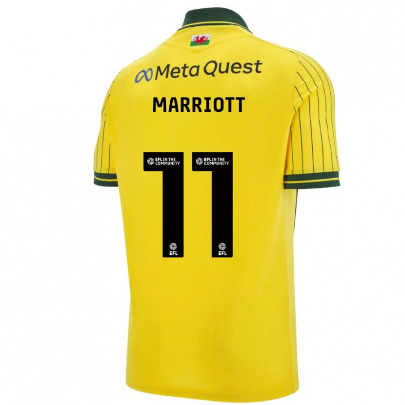 Danxen Herren Jack Marriott #11 Gelb Grün Auswärtstrikot Trikot 2025/26 T-Shirt Österreich