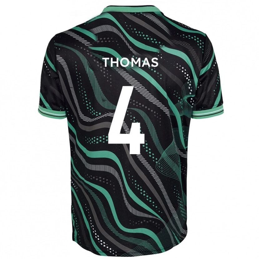 Danxen Herren Terell Thomas #4 Schwarz Grün Auswärtstrikot Trikot 2025/26 T-Shirt Österreich