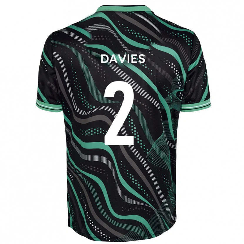 Danxen Herren Archie Davies #2 Schwarz Grün Auswärtstrikot Trikot 2025/26 T-Shirt Österreich