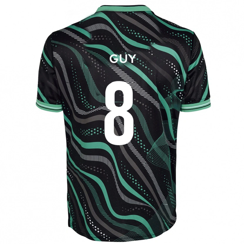 Danxen Herren Callum Guy #8 Schwarz Grün Auswärtstrikot Trikot 2025/26 T-Shirt Österreich