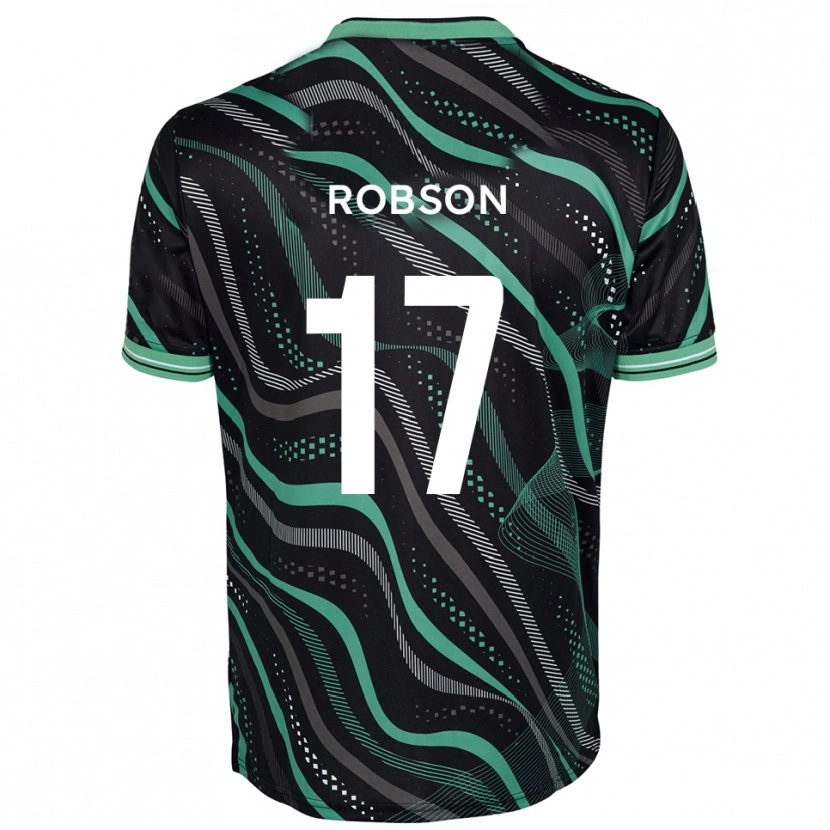 Danxen Herren Ethan Robson #17 Schwarz Grün Auswärtstrikot Trikot 2025/26 T-Shirt Österreich