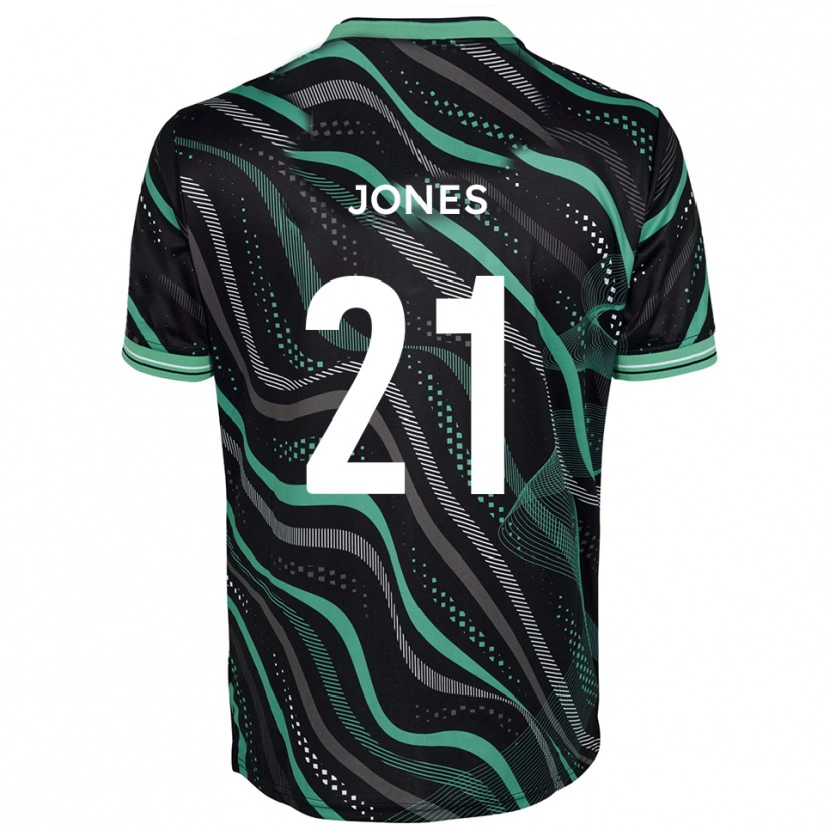 Danxen Herren Jordan Jones #21 Schwarz Grün Auswärtstrikot Trikot 2025/26 T-Shirt Österreich