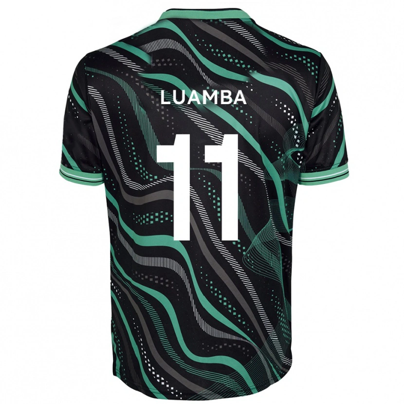 Danxen Herren Junior Luamba #11 Schwarz Grün Auswärtstrikot Trikot 2025/26 T-Shirt Österreich