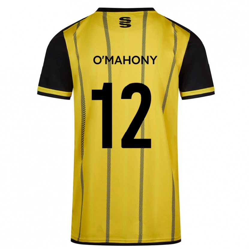 Danxen Herren Orlaith O'mahony #12 Gelb Schwarz Auswärtstrikot Trikot 2025/26 T-Shirt Österreich