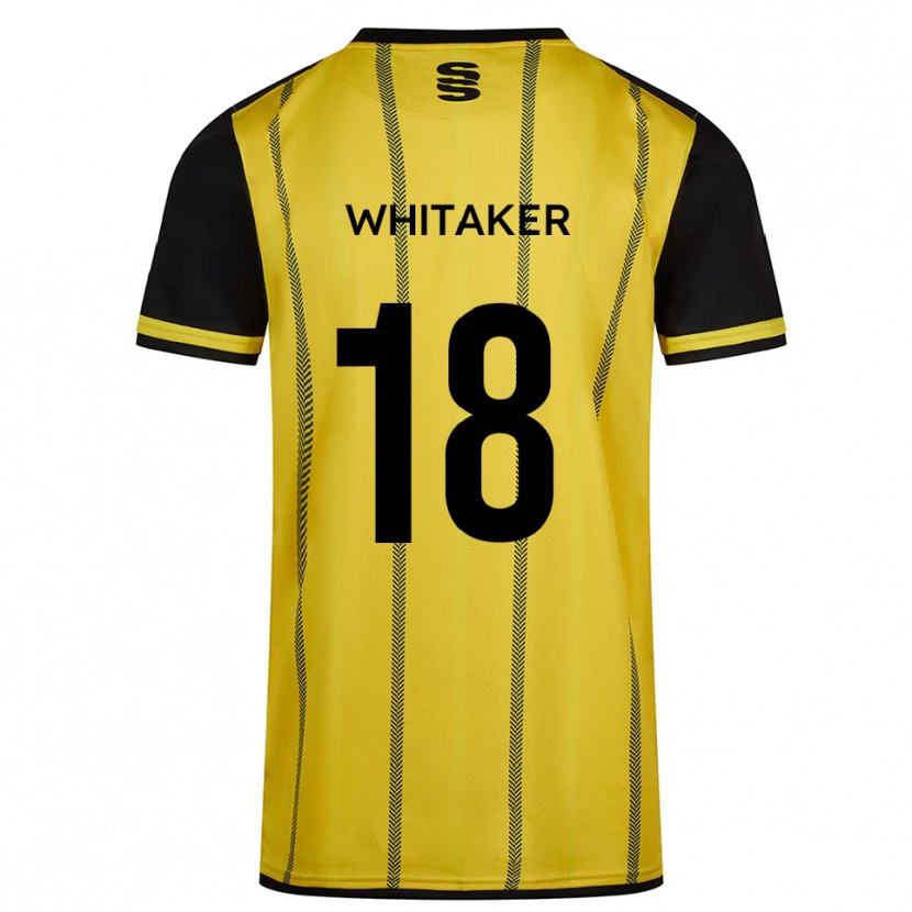 Danxen Herren Eve Whitaker #18 Gelb Schwarz Auswärtstrikot Trikot 2025/26 T-Shirt Österreich
