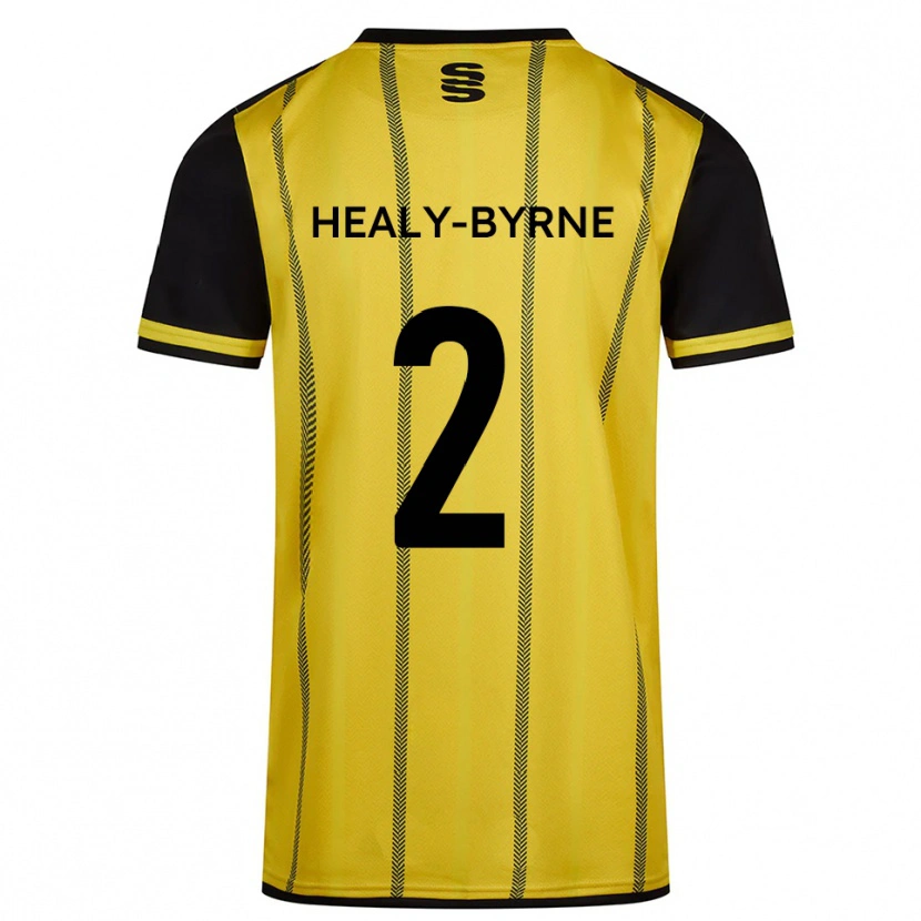 Danxen Herren Alex Healy-Byrne #2 Gelb Schwarz Auswärtstrikot Trikot 2025/26 T-Shirt Österreich