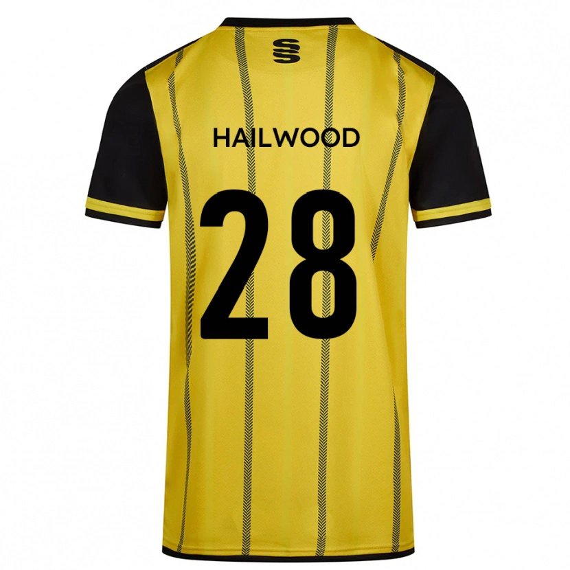 Danxen Herren Jesse Hailwood #28 Gelb Schwarz Auswärtstrikot Trikot 2025/26 T-Shirt Österreich