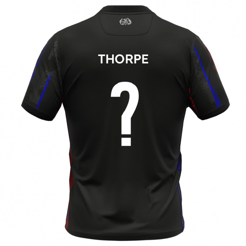 Danxen Herren Harry Thorpe #0 Schwarz Rot Auswärtstrikot Trikot 2025/26 T-Shirt Österreich