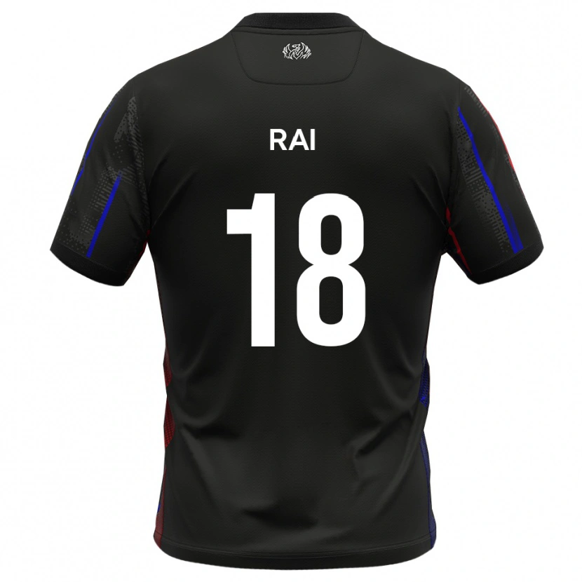 Danxen Herren Kiban Rai #18 Schwarz Rot Auswärtstrikot Trikot 2025/26 T-Shirt Österreich