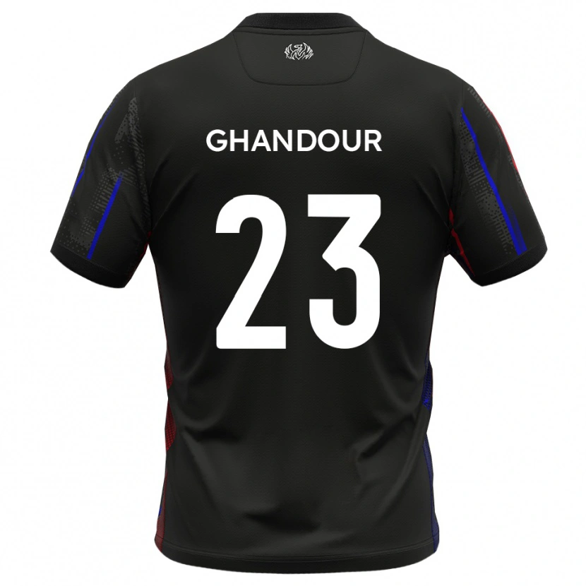 Danxen Herren Hady Ghandour #23 Schwarz Rot Auswärtstrikot Trikot 2025/26 T-Shirt Österreich
