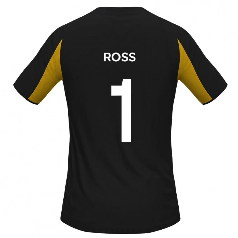 Danxen Herren Ethan Ross #1 Schwarz Gelb Auswärtstrikot Trikot 2025/26 T-Shirt Österreich