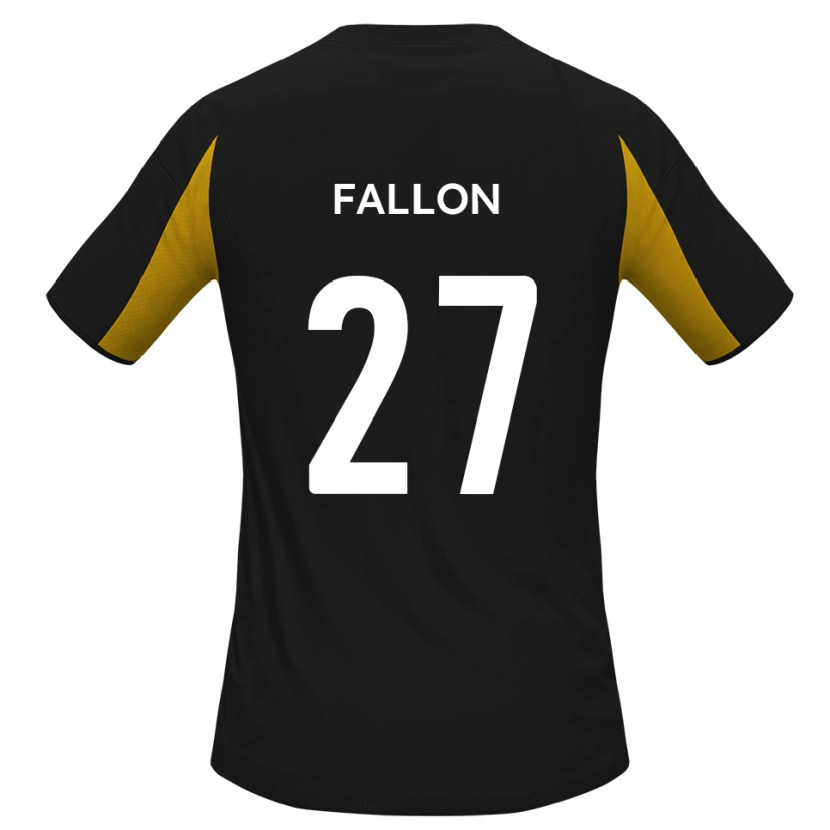 Danxen Herren Louie Fallon #27 Schwarz Gelb Auswärtstrikot Trikot 2025/26 T-Shirt Österreich