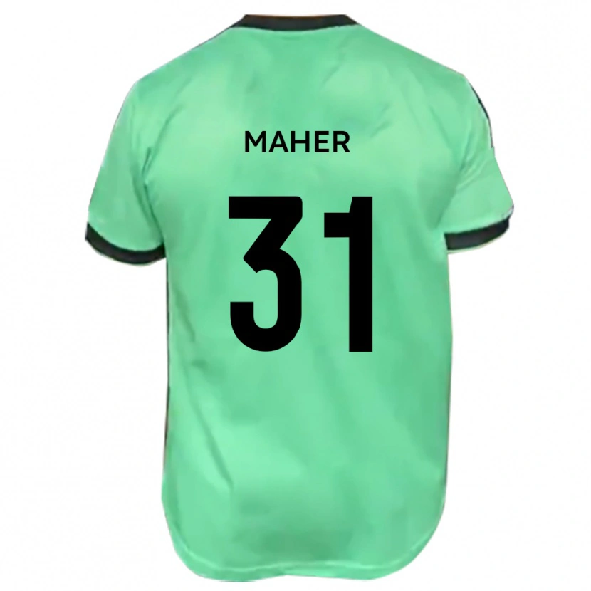 Danxen Herren Niall Maher #31 Türkis Schwarz Auswärtstrikot Trikot 2025/26 T-Shirt Österreich