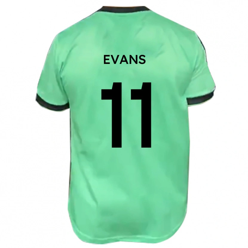 Danxen Herren Kieron Evans #11 Türkis Schwarz Auswärtstrikot Trikot 2025/26 T-Shirt Österreich
