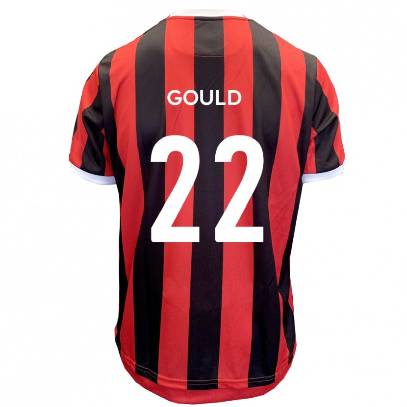 Danxen Herren Matt Gould #22 Rot Schwarz Auswärtstrikot Trikot 2025/26 T-Shirt Österreich