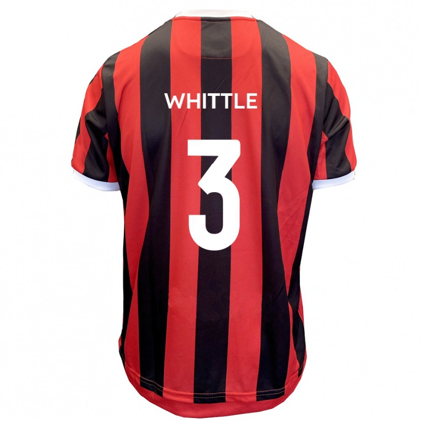 Danxen Herren Alex Whittle #3 Rot Schwarz Auswärtstrikot Trikot 2025/26 T-Shirt Österreich