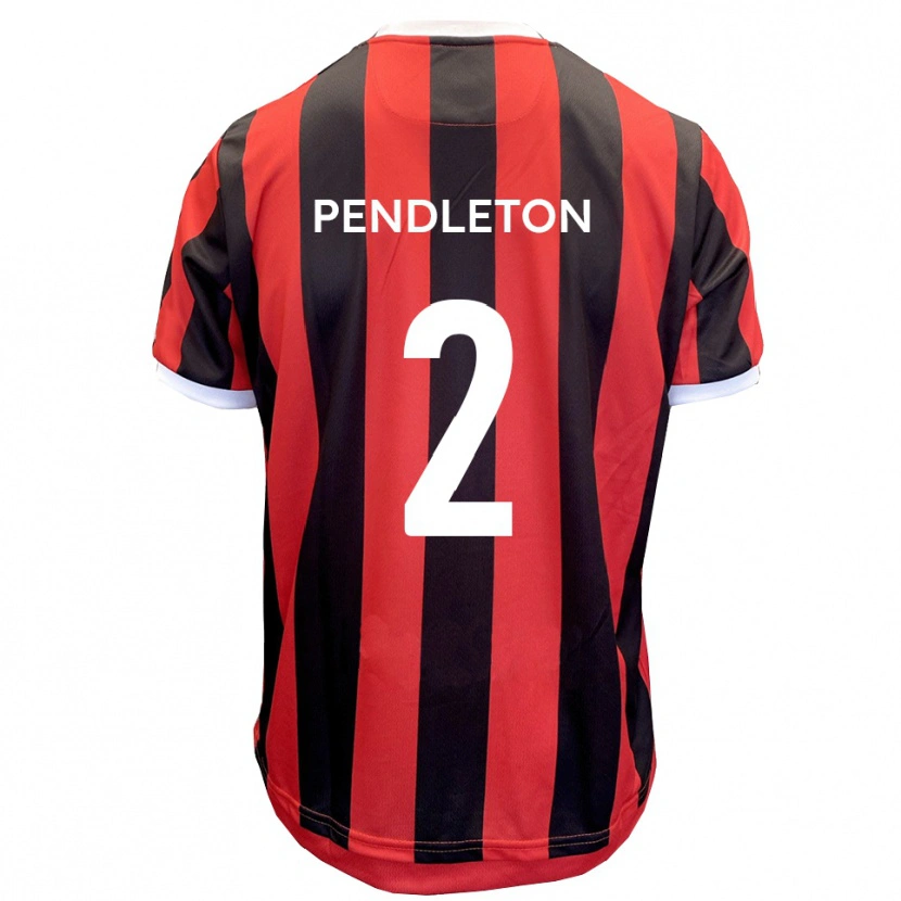 Danxen Herren Byron Pendleton #2 Rot Schwarz Auswärtstrikot Trikot 2025/26 T-Shirt Österreich