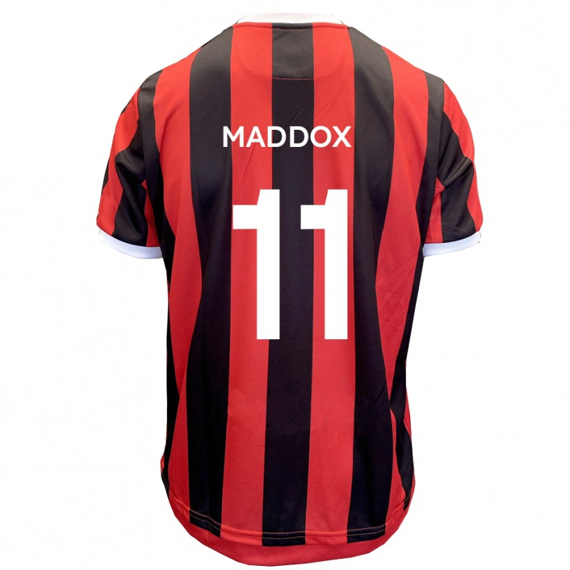 Danxen Herren Jacob Maddox #11 Rot Schwarz Auswärtstrikot Trikot 2025/26 T-Shirt Österreich