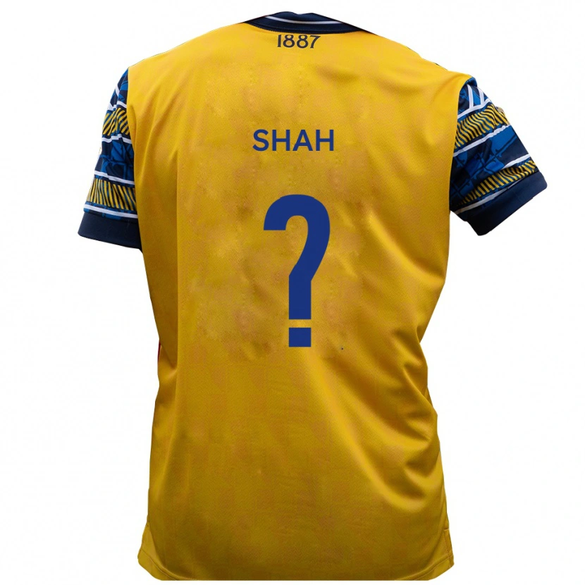 Danxen Herren Savion Shah #0 Gelb Schwarz Auswärtstrikot Trikot 2025/26 T-Shirt Österreich