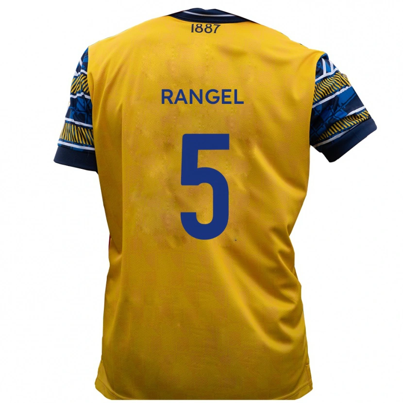 Danxen Herren Chris Rangel #5 Gelb Schwarz Auswärtstrikot Trikot 2025/26 T-Shirt Österreich