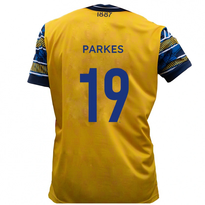 Danxen Herren Sonny Parkes #19 Gelb Schwarz Auswärtstrikot Trikot 2025/26 T-Shirt Österreich