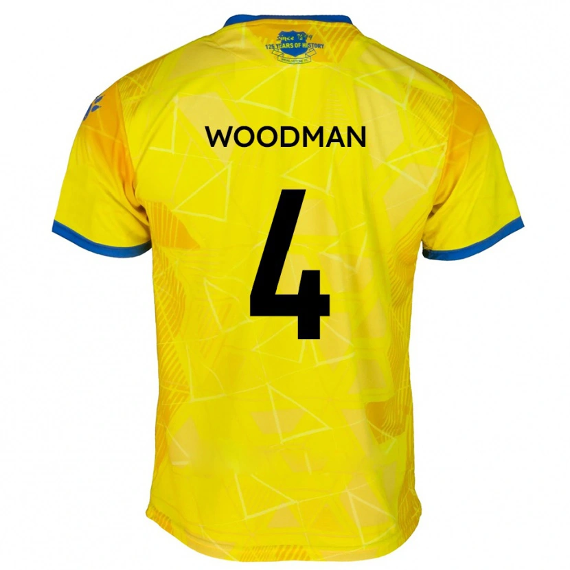 Danxen Herren Deon Woodman #4 Gelb Blau Auswärtstrikot Trikot 2025/26 T-Shirt Österreich