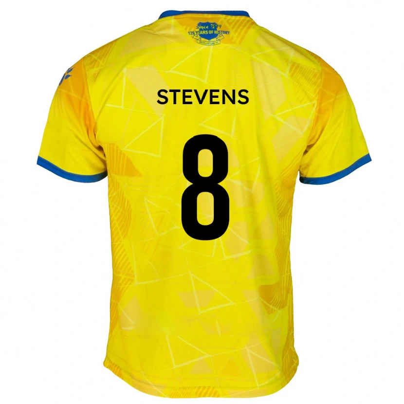 Danxen Herren James Stevens #8 Gelb Blau Auswärtstrikot Trikot 2025/26 T-Shirt Österreich