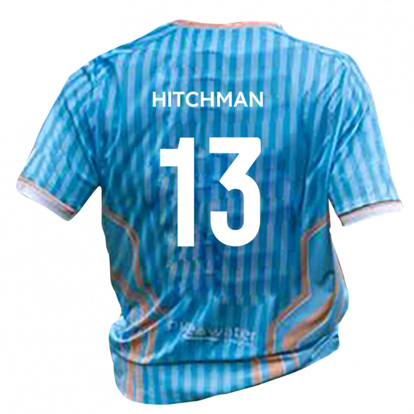 Danxen Herren Jack Hitchman #13 Schwarz Gold Auswärtstrikot Trikot 2025/26 T-Shirt Österreich