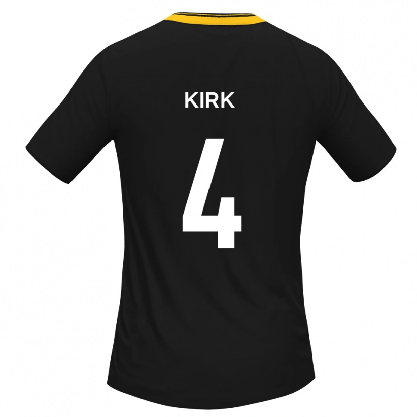 Danxen Herren Alex Kirk #4 Schwarz Gelb Auswärtstrikot Trikot 2025/26 T-Shirt Österreich