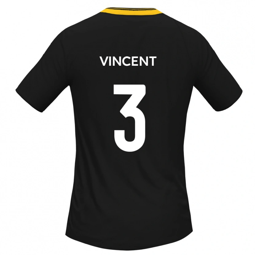 Danxen Herren Liam Vincent #3 Schwarz Gelb Auswärtstrikot Trikot 2025/26 T-Shirt Österreich