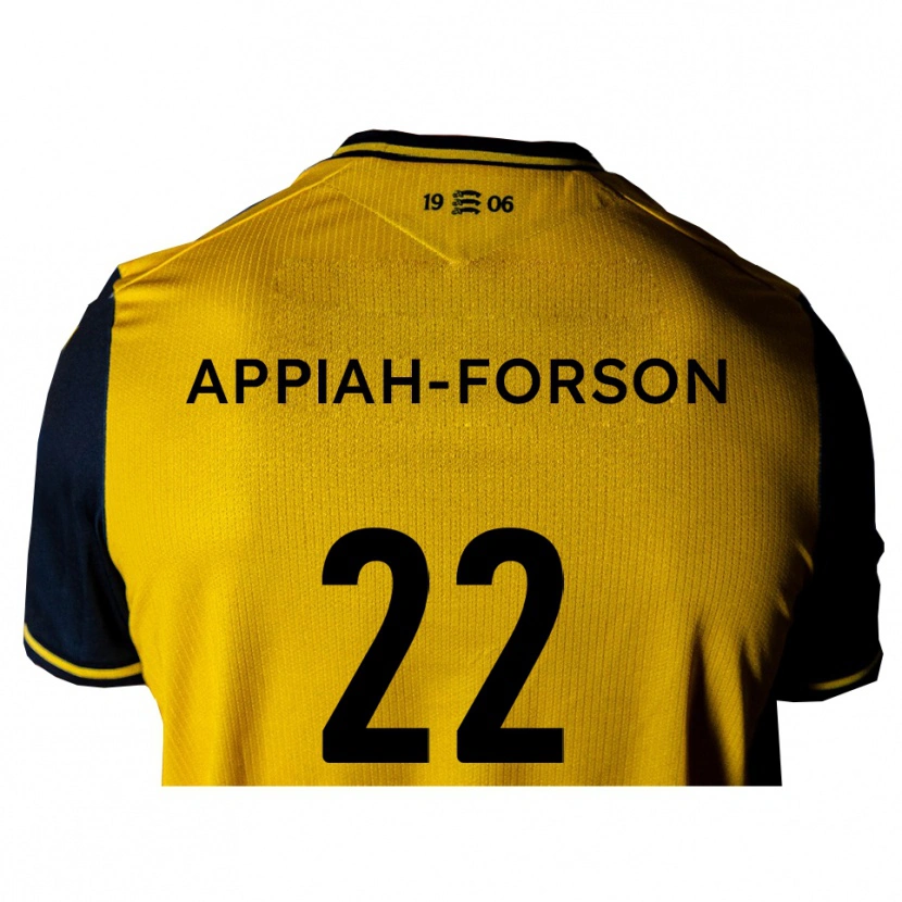 Danxen Herren Keenan Appiah-Forson #22 Gelb Schwarz Auswärtstrikot Trikot 2025/26 T-Shirt Österreich