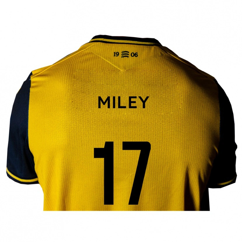 Danxen Herren Cav Miley #17 Gelb Schwarz Auswärtstrikot Trikot 2025/26 T-Shirt Österreich
