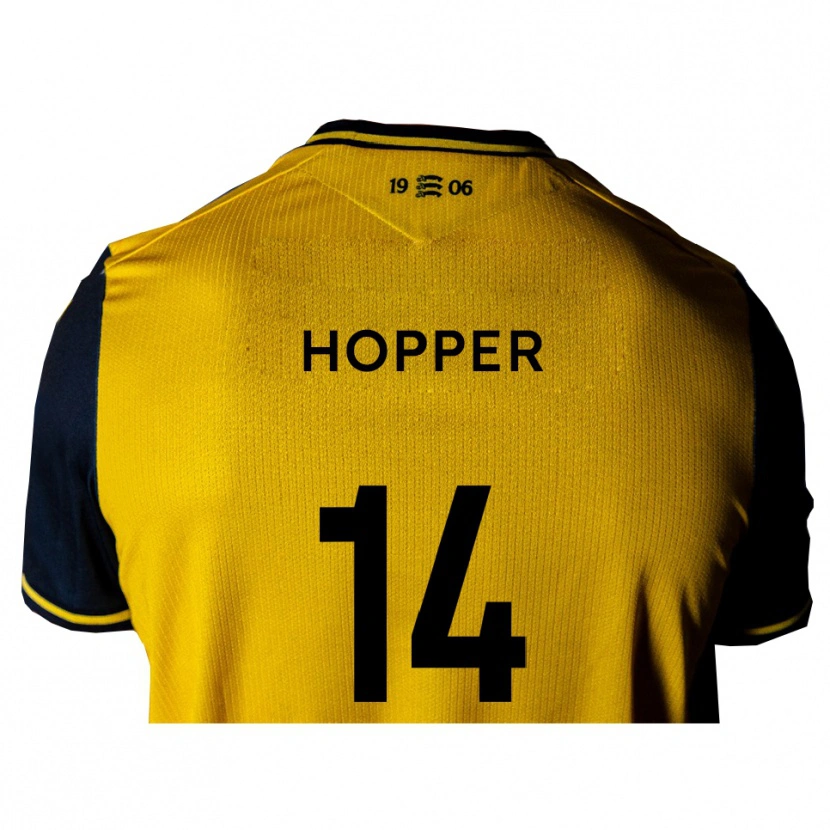 Danxen Herren Tom Hopper #14 Gelb Schwarz Auswärtstrikot Trikot 2025/26 T-Shirt Österreich