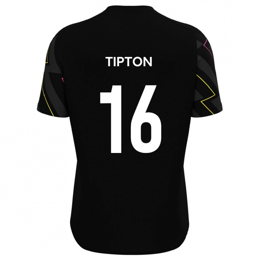 Danxen Herren Ollie Tipton #16 Schwarz Grau Auswärtstrikot Trikot 2025/26 T-Shirt Österreich