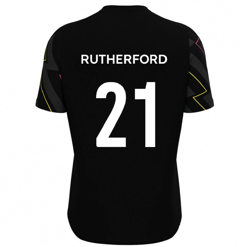 Danxen Herren Oscar Rutherford #21 Schwarz Grau Auswärtstrikot Trikot 2025/26 T-Shirt Österreich
