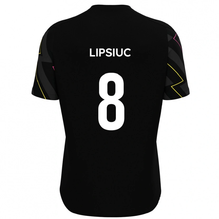 Danxen Herren Darius Lipsiuc #8 Schwarz Grau Auswärtstrikot Trikot 2025/26 T-Shirt Österreich