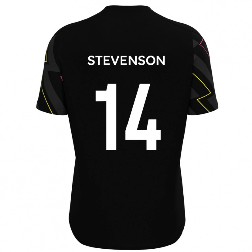 Danxen Herren Bradley Stevenson #14 Schwarz Grau Auswärtstrikot Trikot 2025/26 T-Shirt Österreich