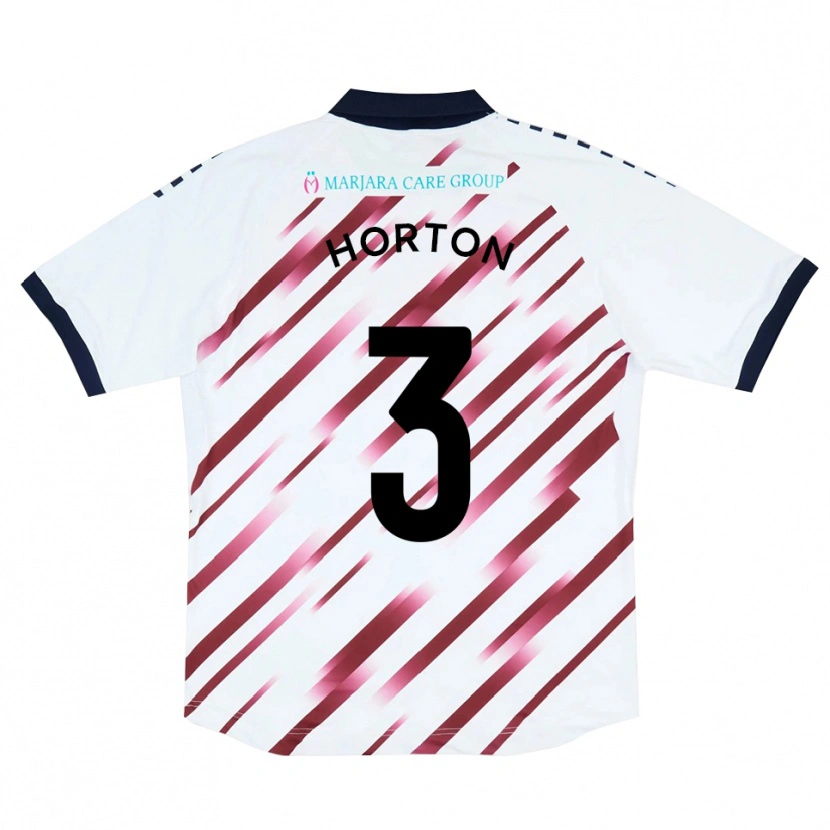 Danxen Herren Branden Horton #3 Weiß Rot Auswärtstrikot Trikot 2025/26 T-Shirt Österreich