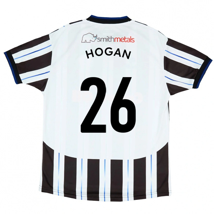 Danxen Herren Liam Hogan #26 Weiß Schwarz Auswärtstrikot Trikot 2025/26 T-Shirt Österreich