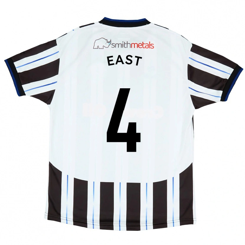 Danxen Herren Ryan East #4 Weiß Schwarz Auswärtstrikot Trikot 2025/26 T-Shirt Österreich