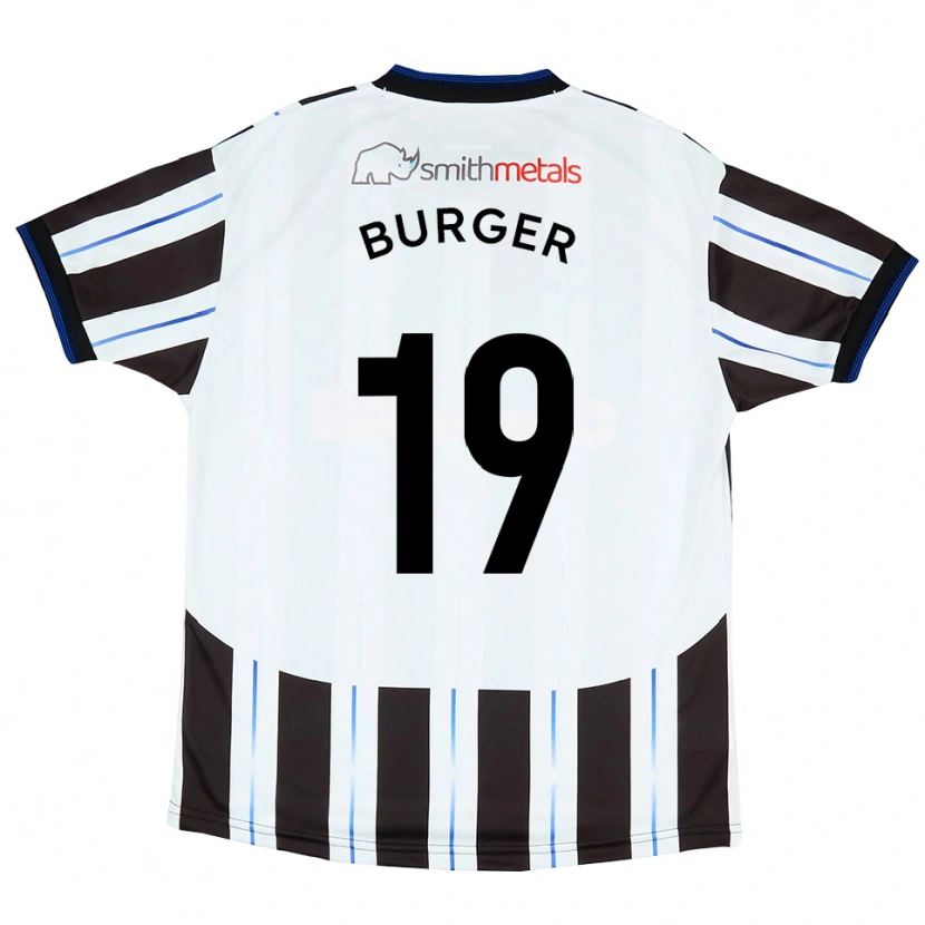 Danxen Herren Jake Burger #19 Weiß Schwarz Auswärtstrikot Trikot 2025/26 T-Shirt Österreich