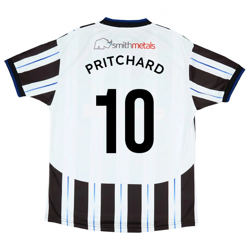 Danxen Herren Joe Pritchard #10 Weiß Schwarz Auswärtstrikot Trikot 2025/26 T-Shirt Österreich