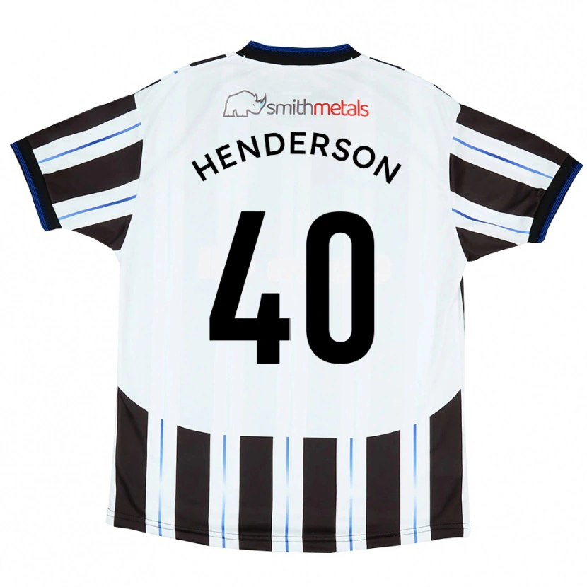 Danxen Herren Ian Henderson #40 Weiß Schwarz Auswärtstrikot Trikot 2025/26 T-Shirt Österreich