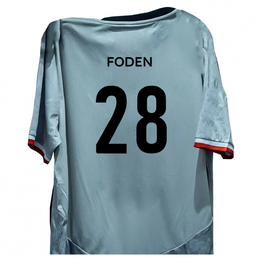 Danxen Herren Daniel Foden #28 Weiß Schwarz Auswärtstrikot Trikot 2025/26 T-Shirt Österreich