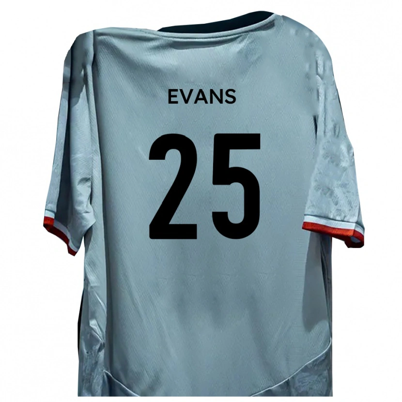 Danxen Herren Andy Evans #25 Weiß Schwarz Auswärtstrikot Trikot 2025/26 T-Shirt Österreich
