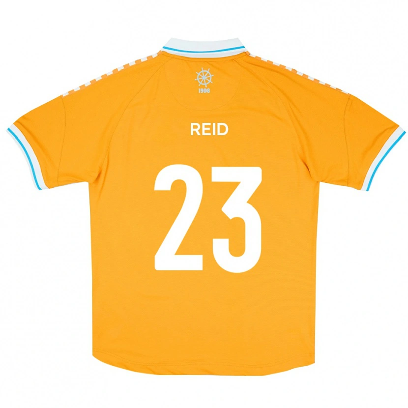 Danxen Herren Alex Reid #23 Gelb Blau Auswärtstrikot Trikot 2025/26 T-Shirt Österreich