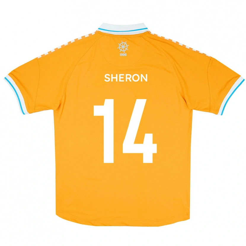 Danxen Herren Nathan Sheron #14 Gelb Blau Auswärtstrikot Trikot 2025/26 T-Shirt Österreich